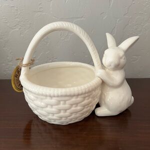 Ceramic Bunny Basket